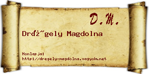 Drégely Magdolna névjegykártya